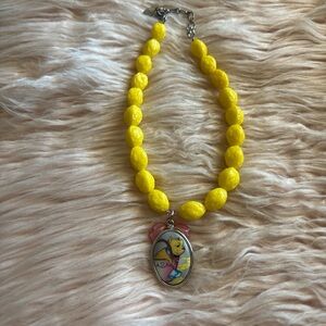 Tarina Tarantino Yellow Beaded choker